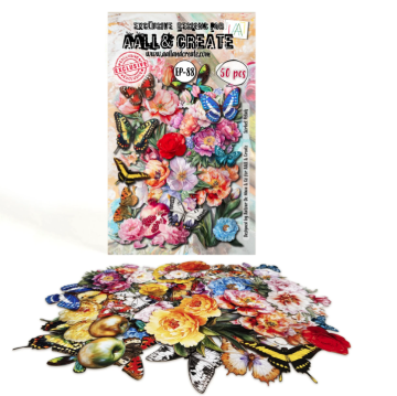 Sorbet Petals Ephemera Die-Cuts, 50 pieces